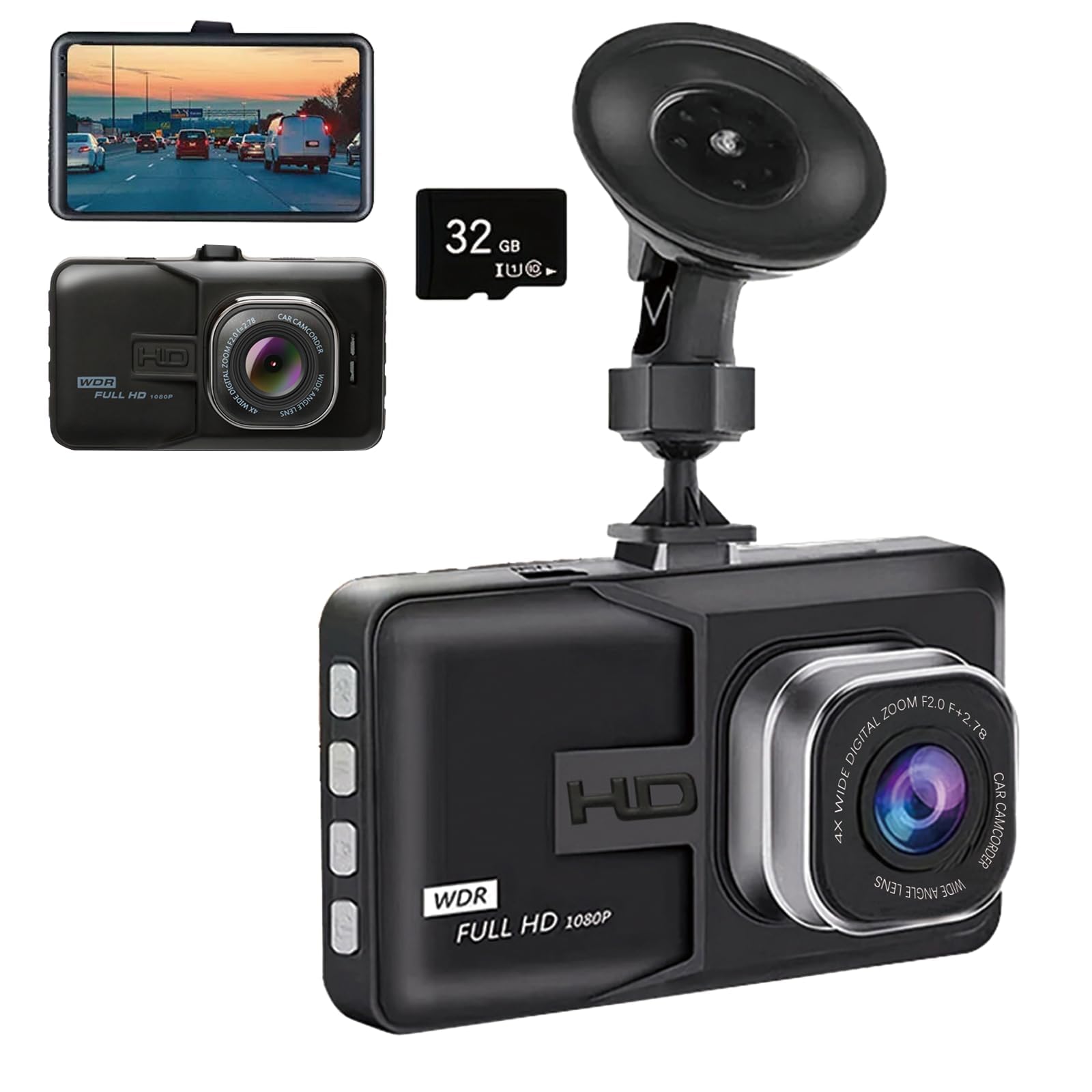 Amazon.com: Dash Cam Car Dash Camera, 1080P Ultra Wide Angle HD